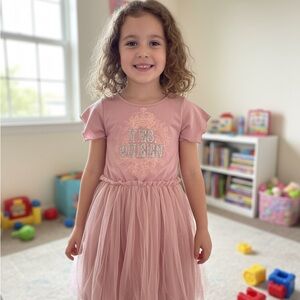Pink Kids Casual Dress